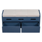 Rustic Storage Bench with 2 Drawers,Hidden Storage Space,Shoe Bench