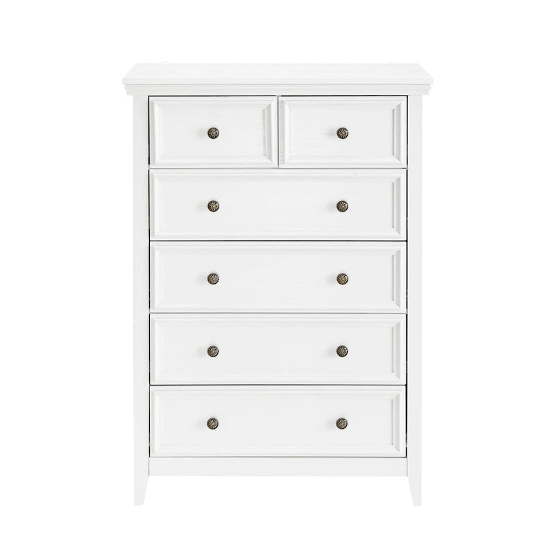 Modern 6 Drawers Dresser 6 Drawers Cabinet Chest of Drawers Closet Organizers - 31.50 * 15.75 * 44.29