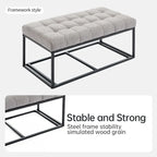 Storage Ottoman Bench, Foot Rest with Legs, 16 x 30 x 16.1 Inches, End of Bed Bench, Storage Chest, Load up to 660 lb