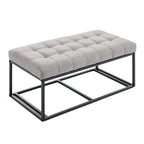 Storage Ottoman Bench, Foot Rest with Legs, 16 x 30 x 16.1 Inches, End of Bed Bench, Storage Chest, Load up to 660 lb