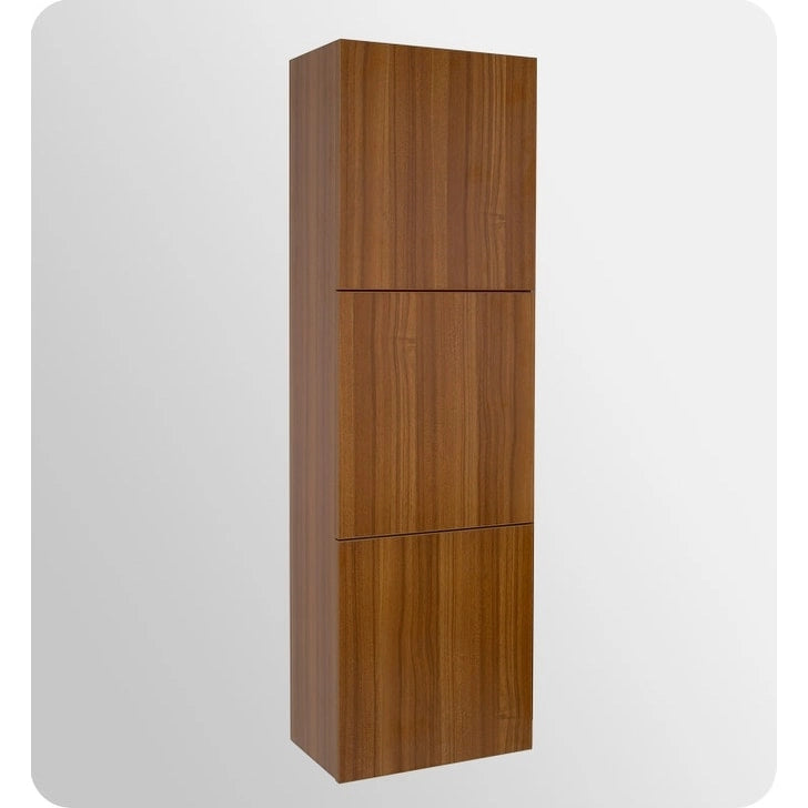 59 Freestanding Bathroom Linen Cabinet with Three Storage