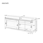 19,3 Zoll H x 46,85 Zoll B x 15,35 Zoll T Holz-Aufbewahrungsbank mit Schränken