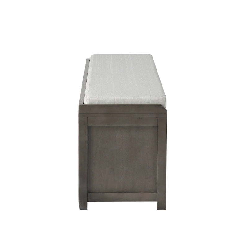 19.3 in.H X 46.85 in.W X 15.35 in.D Wood Storage Bench with Cabinets