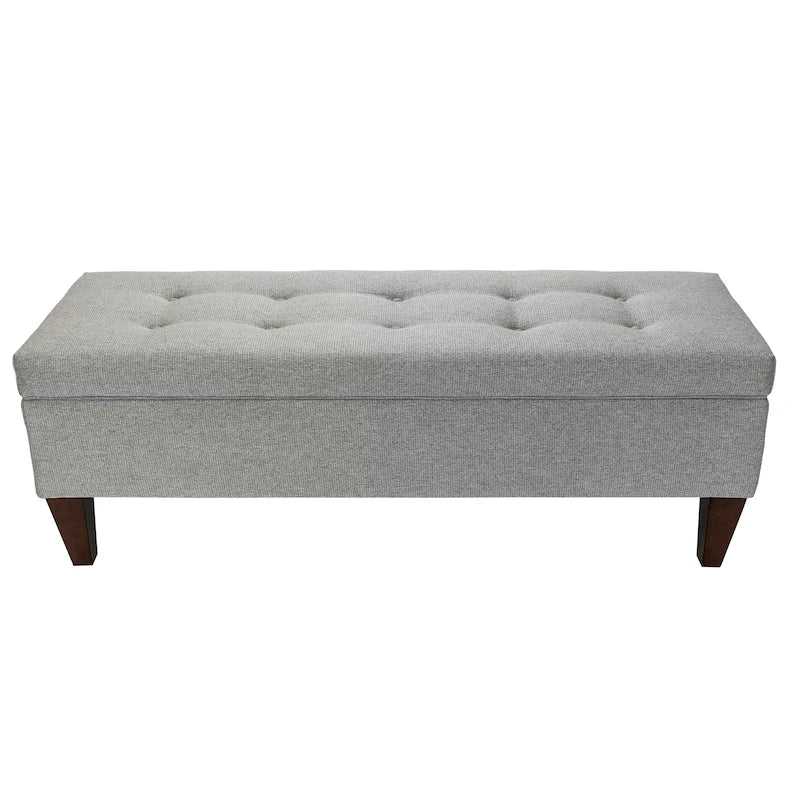 Brooke Upholstered Button-tufted Wood Long Storage Bench