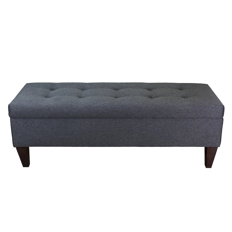 Brooke Upholstered Button-tufted Wood Long Storage Bench