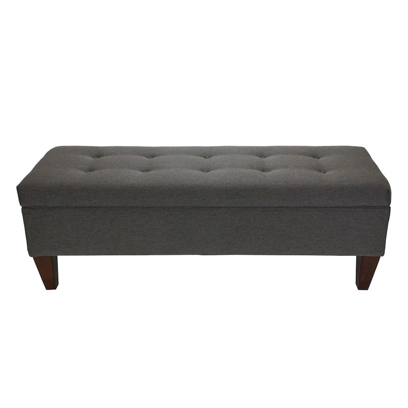Brooke Upholstered Button-tufted Wood Long Storage Bench
