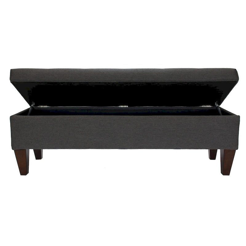 Brooke Upholstered Button-tufted Wood Long Storage Bench