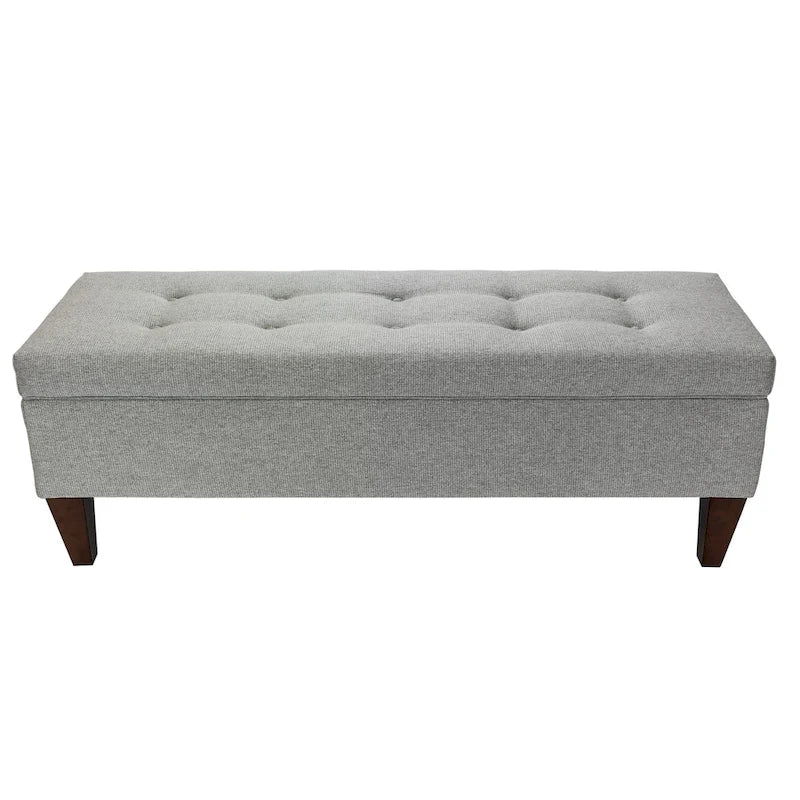 Brooke Upholstered Button-tufted Wood Long Storage Bench
