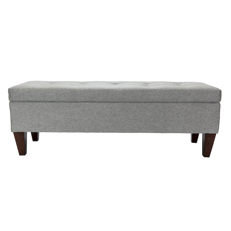 Brooke Upholstered Button-tufted Wood Long Storage Bench