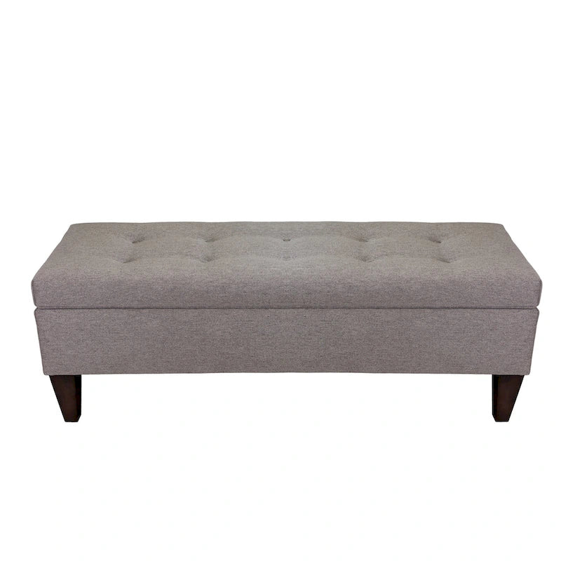 Brooke Upholstered Button-tufted Wood Long Storage Bench