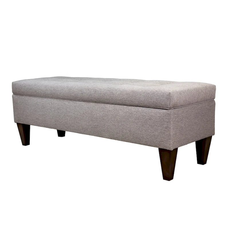 Brooke Upholstered Button-tufted Wood Long Storage Bench