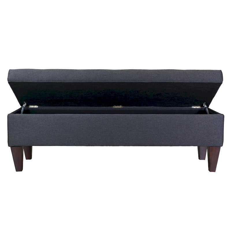 Brooke Upholstered Button-tufted Wood Long Storage Bench