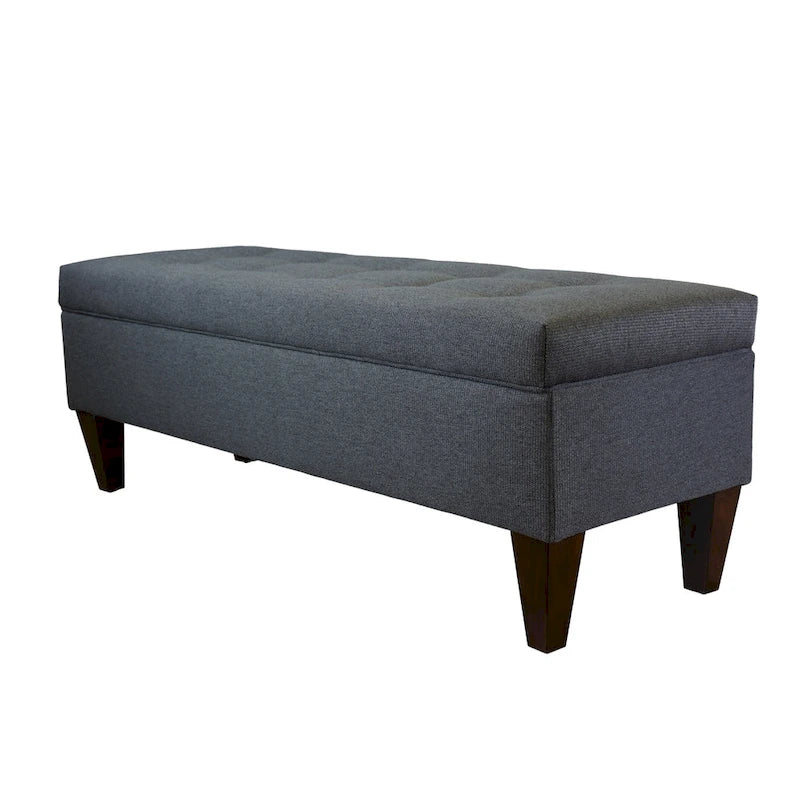 Brooke Upholstered Button-tufted Wood Long Storage Bench