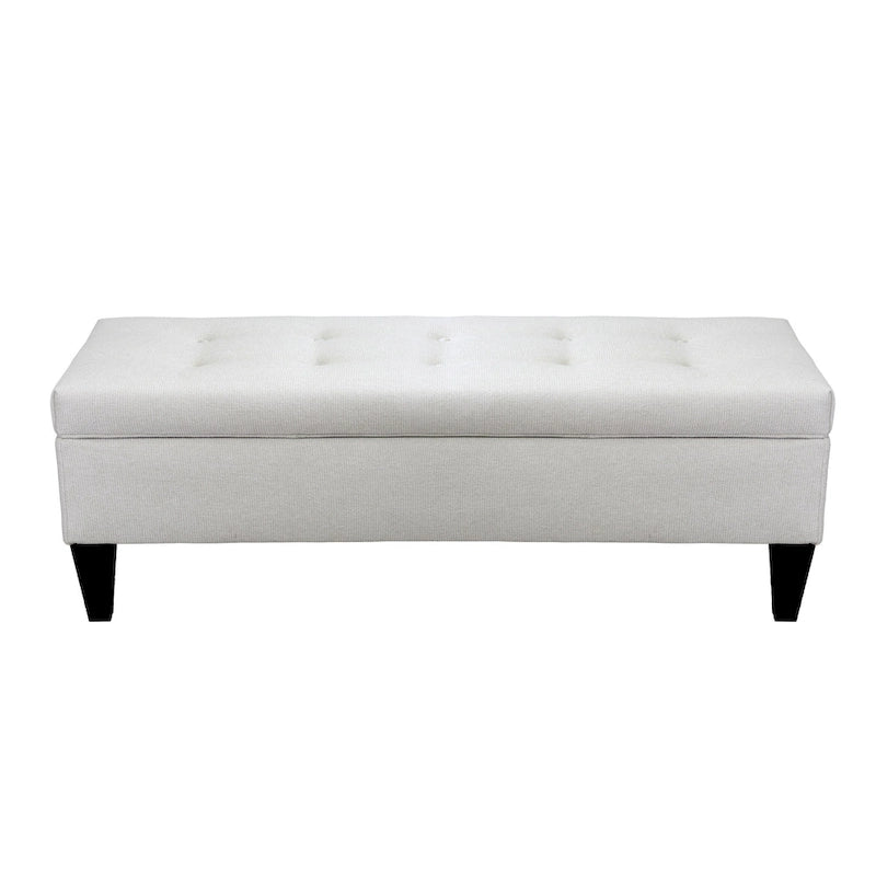 Brooke Upholstered Button-tufted Wood Long Storage Bench