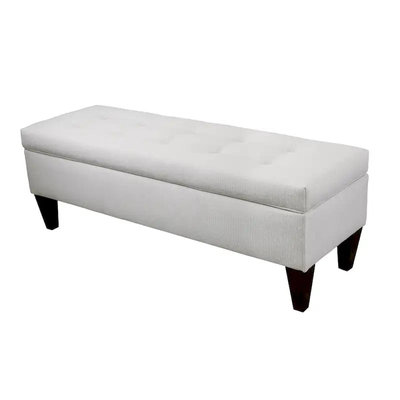 Brooke Upholstered Button-tufted Wood Long Storage Bench