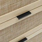 Rattan 3 Drawer Cabinet for bedroom living room