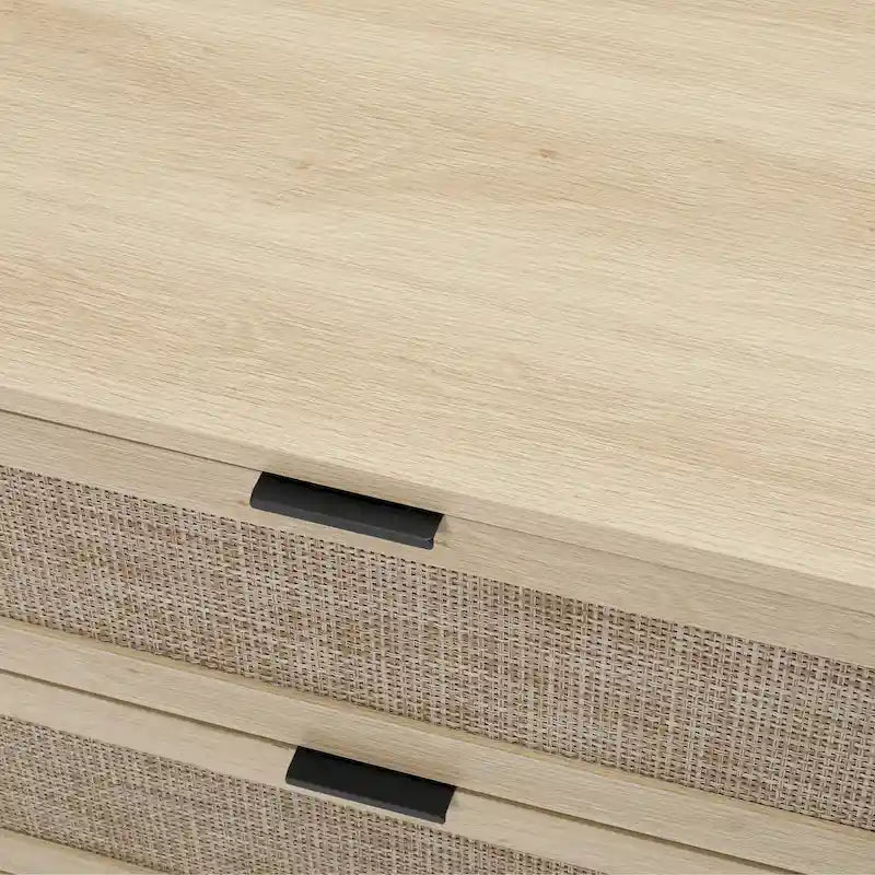 Rattan 3 Drawer Cabinet for bedroom living room