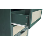 Rattan 3 Drawer Cabinet for bedroom living room