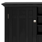 SOLID WOOD 54 Wide Transitional Sideboard Buffet & Wine Rack - 17 D x 54 W x 36 H