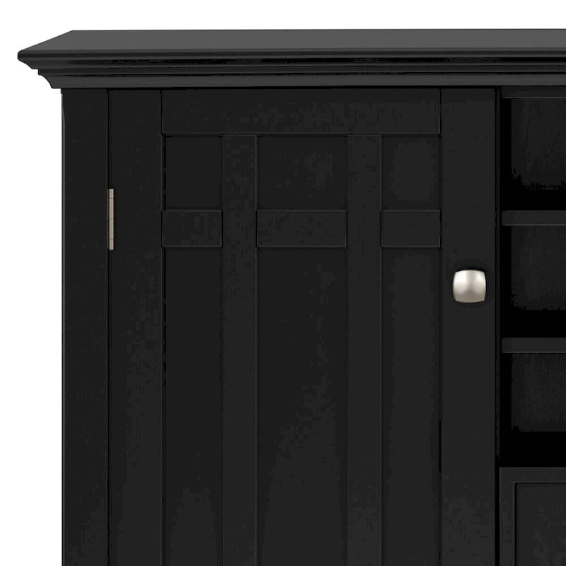 SOLID WOOD 54 Wide Transitional Sideboard Buffet & Wine Rack - 17 D x 54 W x 36 H
