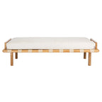 Teak Cushion Bench - 70 W x 25.7 L x 18.5 H
