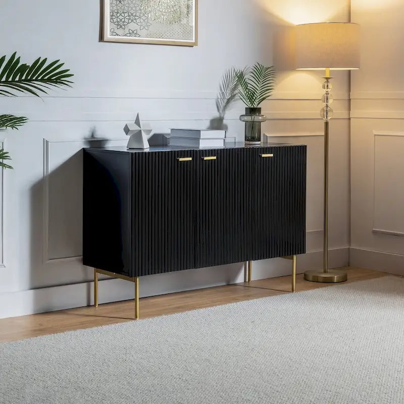 Multifunctional 47 Buffet Sideboard Cabinet with 3 Doors by