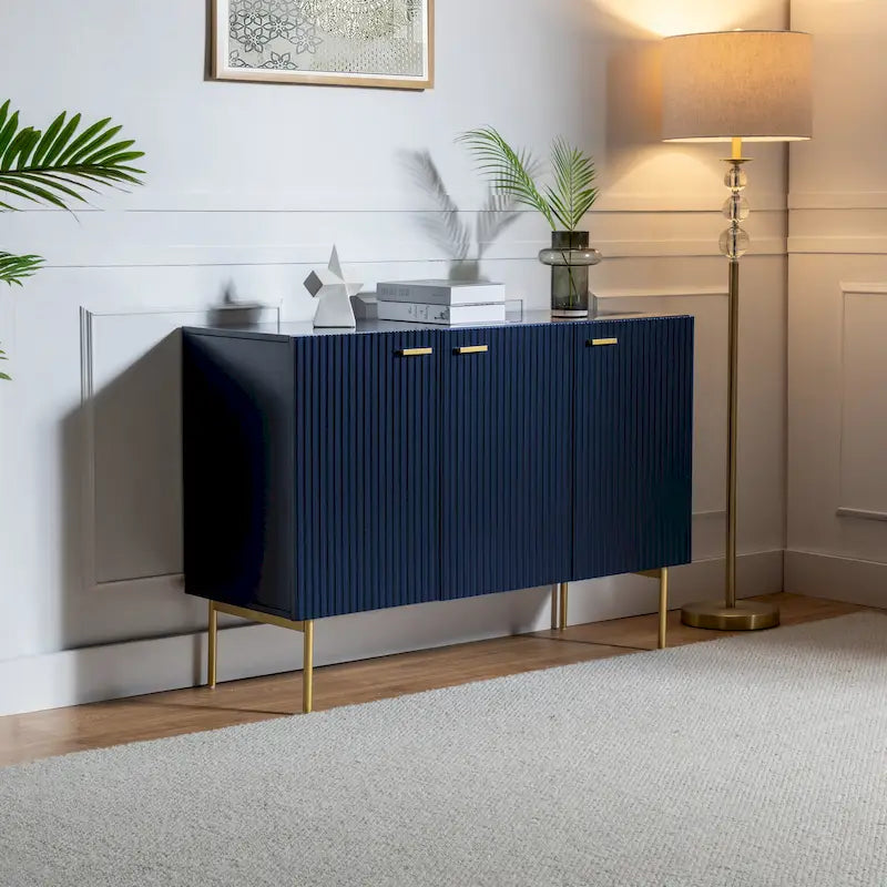 Multifunctional 47 Buffet Sideboard Cabinet with 3 Doors by