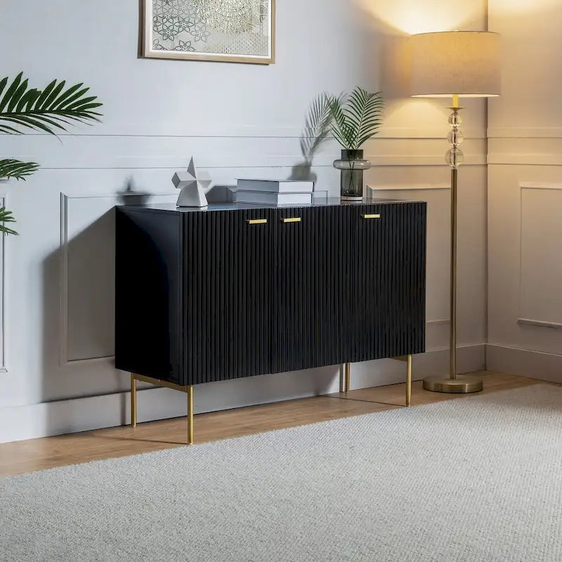 Multifunctional 47 Buffet Sideboard Cabinet with 3 Doors by