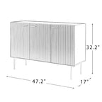 Multifunctional 47 Buffet Sideboard Cabinet with 3 Doors by