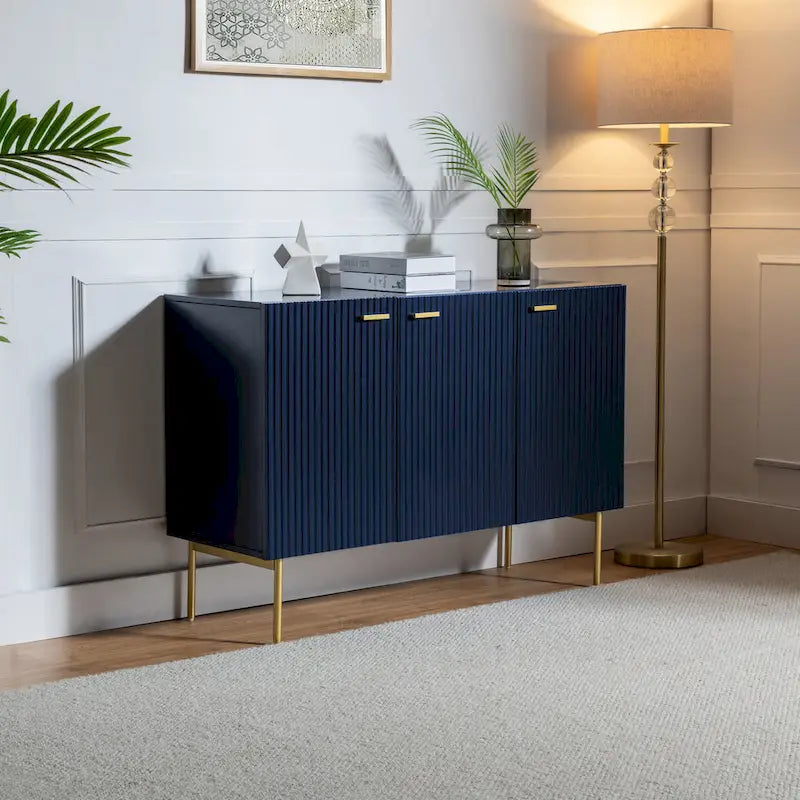 Multifunctional 47 Buffet Sideboard Cabinet with 3 Doors by