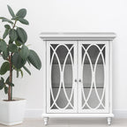Teamson Home Florence 25.98 x 32.01 Floor Cabinet, White - 26L x 12.5W x 32H
