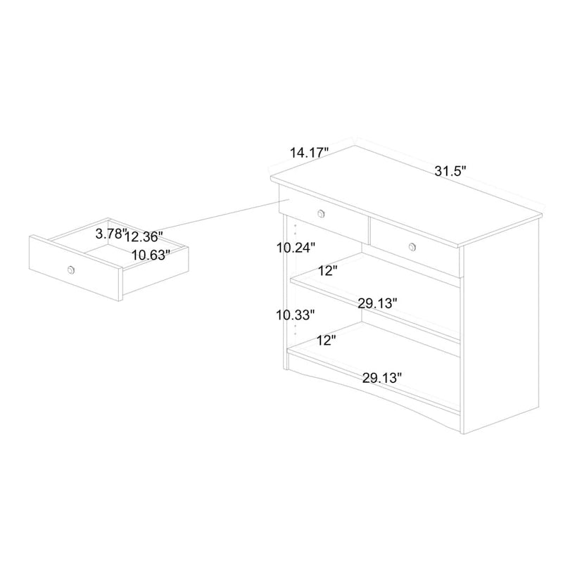 Traditional White Wood Kitchen Storage Cabinet by