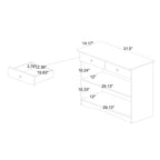 Traditional White Wood Kitchen Storage Cabinet by