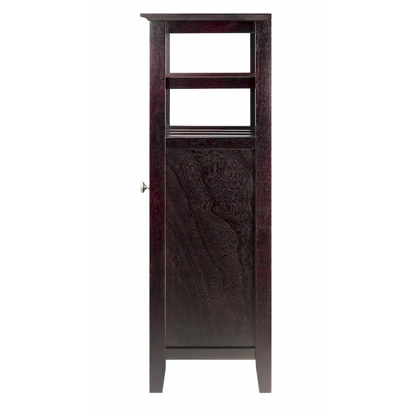 Wine Cabinet, Espresso - 19.13 x 12.72 x 37.48 inches