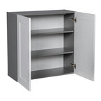 30 x 30 Wandschrank-Doppeltür-Grau - 30 x 30 x 12