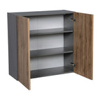 30 x 30 Wandschrank-Doppeltür-Grau - 30 x 30 x 12