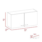 Wall Cabinet, Two Shelves, Double Door
