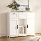 35,4 breites Sideboard mit 3 Schubladen - N/A