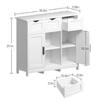 35,4 breites Sideboard mit 3 Schubladen - N/A