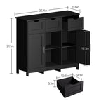 35,4 breites Sideboard mit 3 Schubladen - N/A
