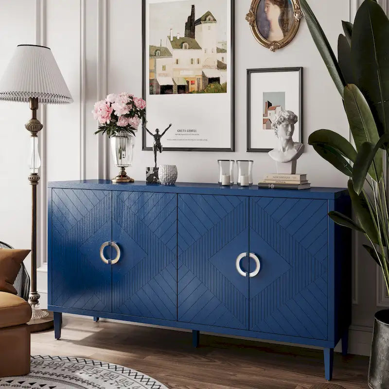 4-Door Storage Cabinet with MDF