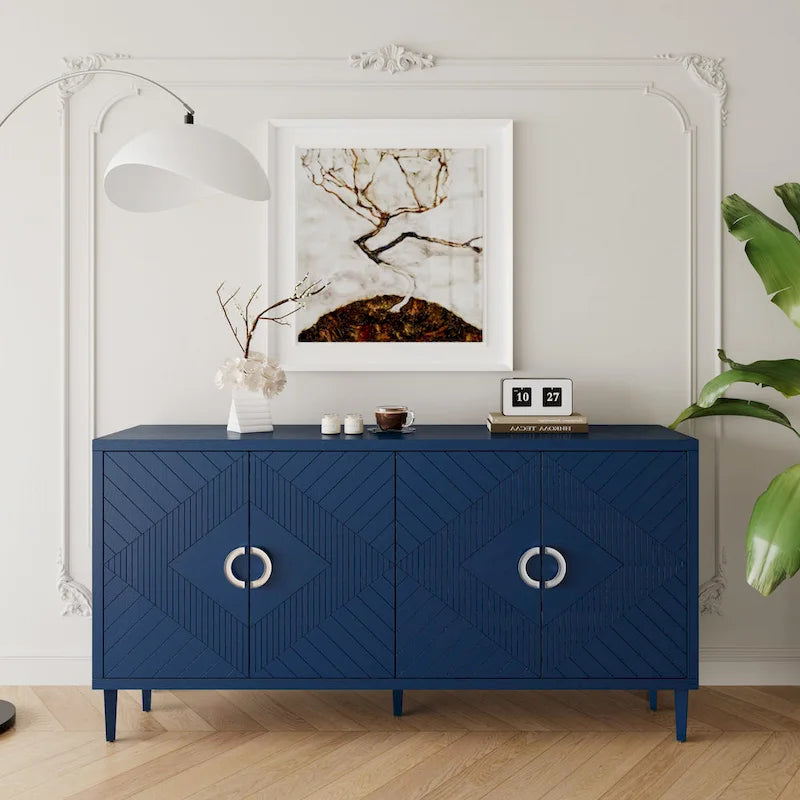 4-Door Storage Cabinet with MDF