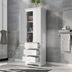 Tall Storage Cabinet with Three Drawers