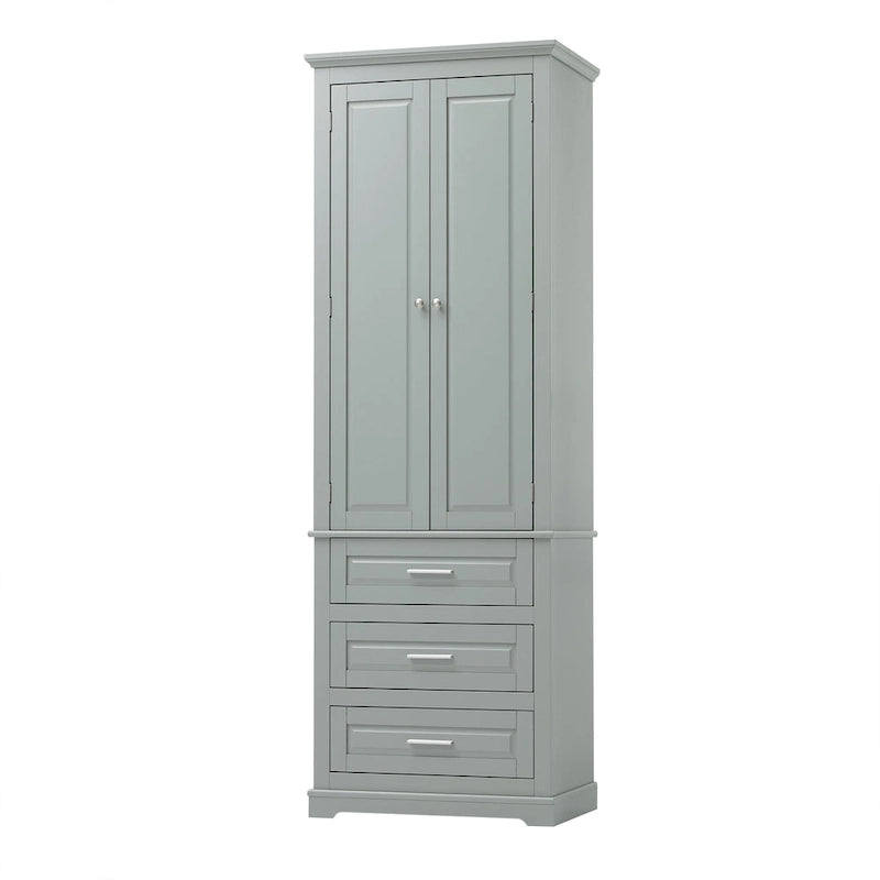 Tall Storage Cabinet with Three Drawers