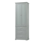 Tall Storage Cabinet with Three Drawers