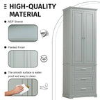 Tall Storage Cabinet with Three Drawers