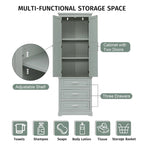 Tall Storage Cabinet with Three Drawers