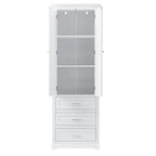 Tall Storage Cabinet with Three Drawers