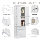 Tall Storage Cabinet with Three Drawers
