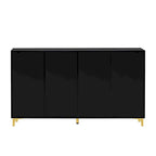 55 Anrichtenschrank mit verstellbaren Regalböden, Hochglanz-Finish